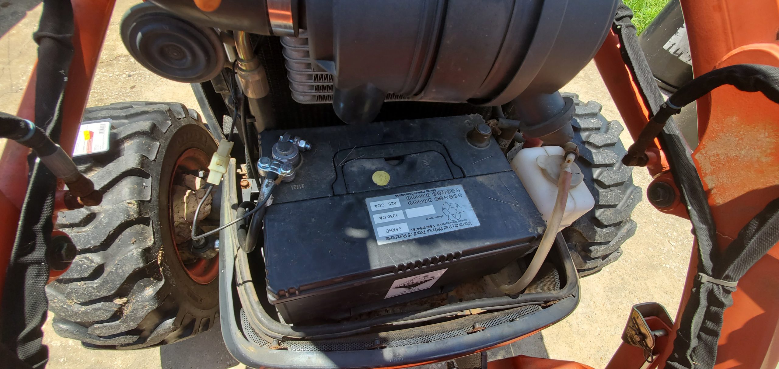 We helped fix a lawn tractor today…